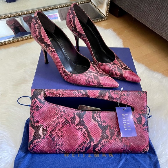 Matching Stuart Weitzman shoes & clutch - Picture 1 of 10